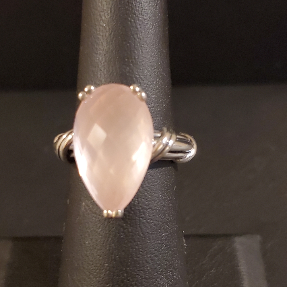Peter Thomas Roth Sterling Silver Rose Quartz Ring
